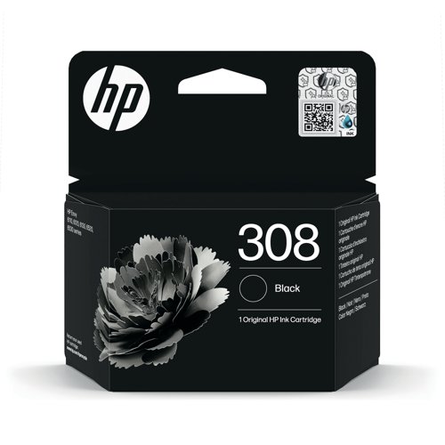HP 308 Original Ink Cartridge EU Black 7FP21UE HP 308 Original Ink Cartridge EU Black 7FP21UE