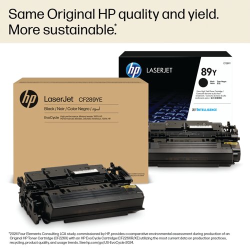 HP 89YE EvoCycle Original LaserJet Toner Cartridge High Yield Black CF289YE HP 89YE EvoCycle Original LaserJet Toner Cartridge High Yield Black CF289YE