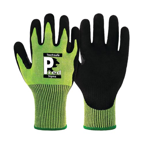 Pred Sigma Cut D Safety Gloves Sandy Nitrile Palm 1 Pair Green/Black 8 SN13DTQ-8 Pred Sigma Cut D Safety Gloves Sandy Nitrile Palm 1 Pair Green/Black 8 SN13DTQ-8