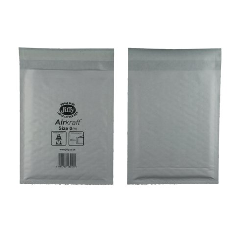 AirKraft Size 0 Bubble Lined Mailer White (Pack of 100) MAKC88003 AirKraft Size 0 Bubble Lined Mailer White (Pack of 100) MAKC88003