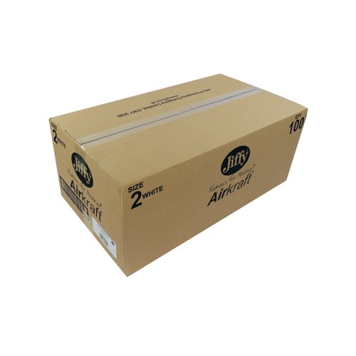 AirKraft Size 2 Bubble Lined Mailer White (Pack of 100) MAKC88005 AirKraft Size 2 Bubble Lined Mailer White (Pack of 100) MAKC88005