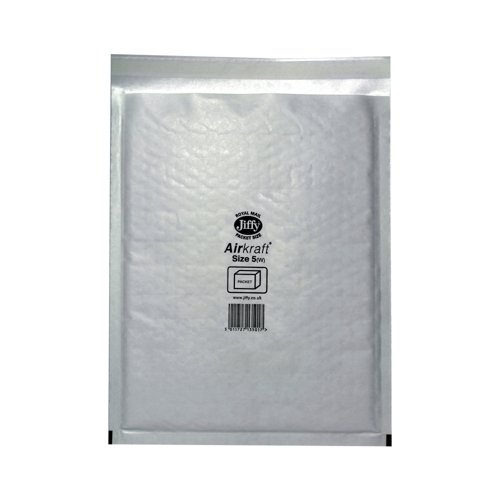 AirKraft Size 5 Bubble Lined Mailer White (Pack of 100) MAKC88008 AirKraft Size 5 Bubble Lined Mailer White (Pack of 100) MAKC88008