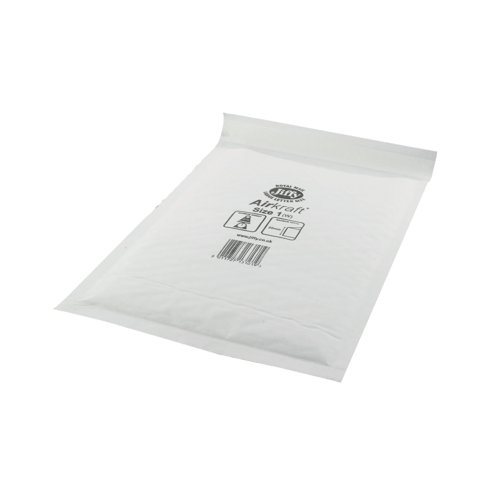 AirKraft Size 1 Bubble Lined Mailer Multi White (Pack of 10) MMUL03318 AirKraft Size 1 Bubble Lined Mailer Multi White (Pack of 10) MMUL03318