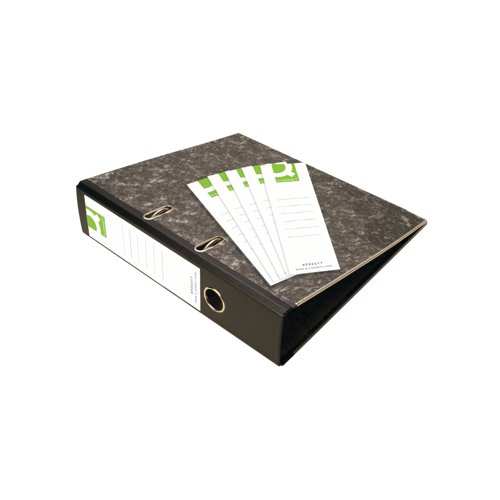 Q-Connect Lever Arch Spine Labels White (Pack of 10) KF02217 Q-Connect Lever Arch Spine Labels White (Pack of 10) KF02217