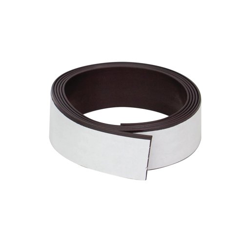 Q-Connect Magnetic Racking Strip White PVC 20mmx1.5mmx5m KF18990 Q-Connect Magnetic Racking Strip White PVC 20mmx1.5mmx5m KF18990