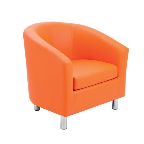 Jemini Tub Polyurethane Armchair Orange KF70353 Jemini Tub Polyurethane Armchair Orange KF70353