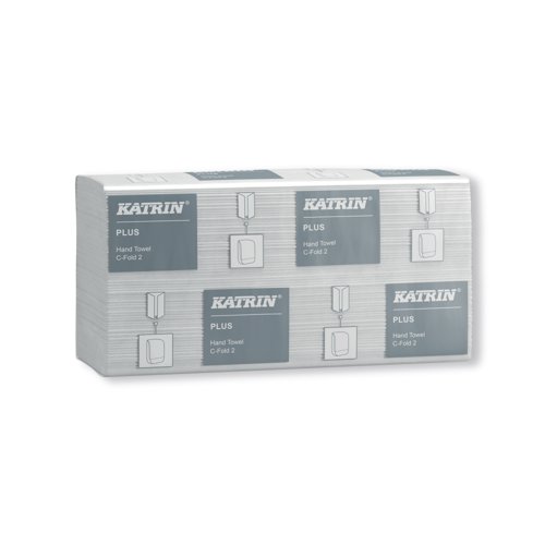 Katrin Plus C-Fold Paper Towels 2-Ply White (Pack of 16) 92512 Katrin Plus C-Fold Paper Towels 2-Ply White (Pack of 16) 92512