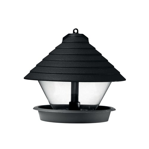 Katan Bird Feeder 2 Litre Black 9325790 Katan Bird Feeder 2 Litre Black 9325790