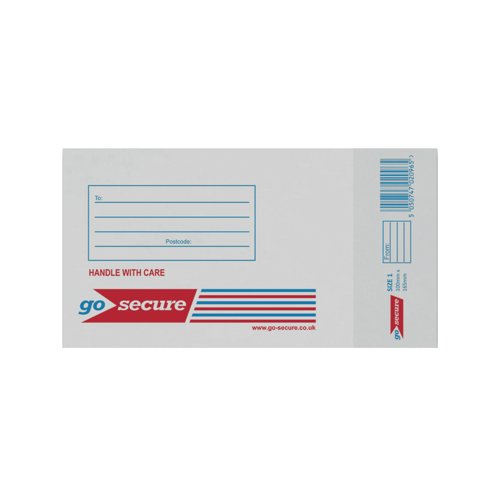 GoSecure Bubble Envelopes Size 1 White (Pack of 10) PB10142 GoSecure Bubble Envelopes Size 1 White (Pack of 10) PB10142