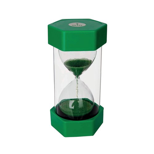 Sand Timer with Matching Coloured Sand 1 Minute Green/Clear 75x75x160mm ST1 Sand Timer with Matching Coloured Sand 1 Minute Green/Clear 75x75x160mm ST1