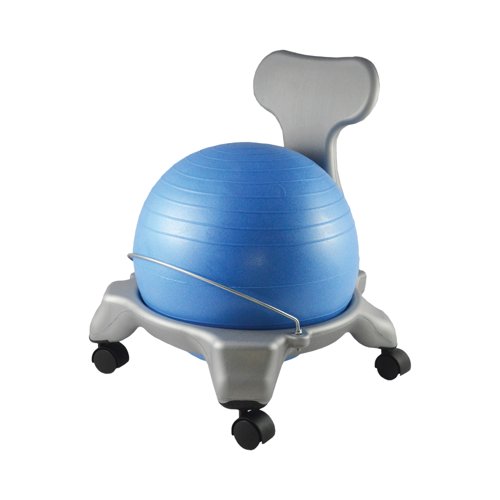Balance Ball Fit Chair Junior 470x500x590mm Blue/Silver FT-08206-JNR Balance Ball Fit Chair Junior 470x500x590mm Blue/Silver FT-08206-JNR