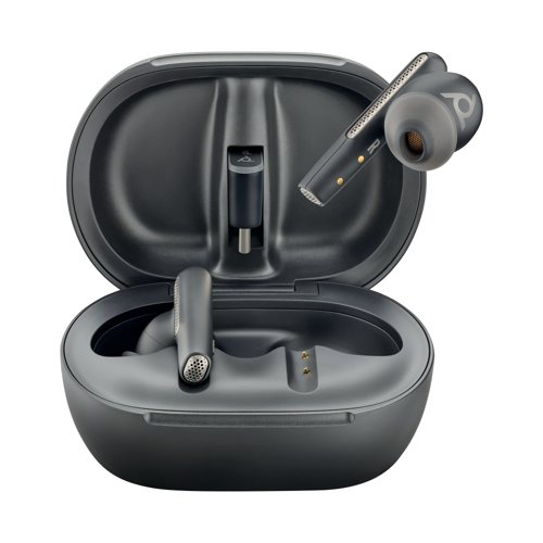 Poly Voyager Free 60+ UC Carbon Black Earbuds +BT700 USB-C Adapter +Touchscreen Charge Case 7Y8G4AA Poly Voyager Free 60+ UC Carbon Black Earbuds +BT700 USB-C Adapter +Touchscreen Charge Case 7Y8G4AA