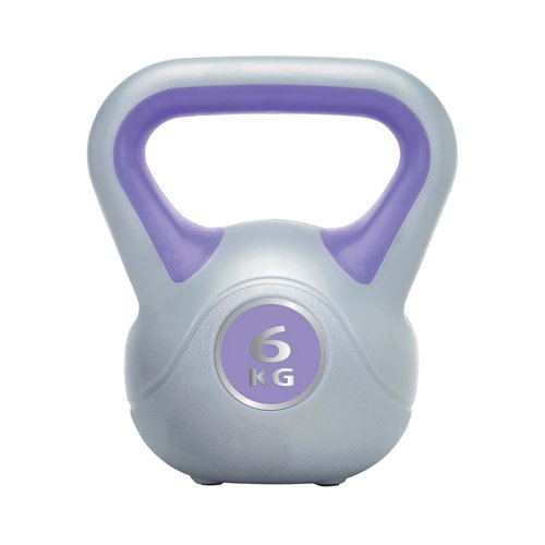 Urban Fitness Powder Coated Cast Iron Kettlebell 6kg Purple UFW0806 Urban Fitness Powder Coated Cast Iron Kettlebell 6kg Purple UFW0806