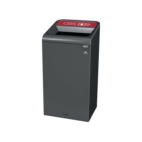 Rubbermaid Configure Container with Plastic Recycling Label 87L Red 2154752 Rubbermaid Configure Container with Plastic Recycling Label 87L Red 2154752