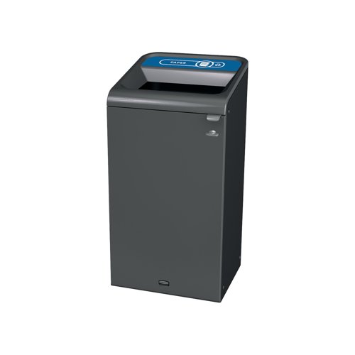 Rubbermaid Configure Container with Paper Recycling Label 87L Blue 2154753 Rubbermaid Configure Container with Paper Recycling Label 87L Blue 2154753
