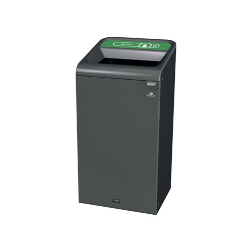 Rubbermaid Configure Container with Glass Recycling Label 87L Green 2154754 Rubbermaid Configure Container with Glass Recycling Label 87L Green 2154754