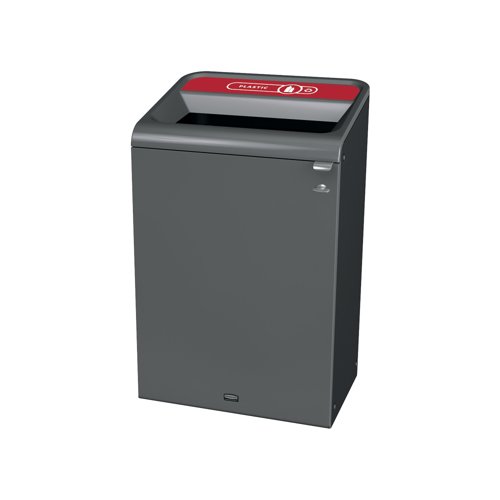 Rubbermaid Configure Container with Plastic Recycling Label 125L Red 2154759 Rubbermaid Configure Container with Plastic Recycling Label 125L Red 2154759