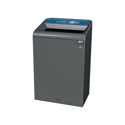 Rubbermaid Configure Container with Paper Recycling Label 125L Blue 2154760 Rubbermaid Configure Container with Paper Recycling Label 125L Blue 2154760