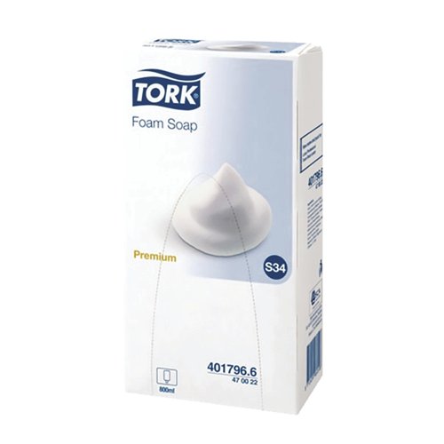Tork Hand Lotion Foam Soap 0.8 Litre (Pack of 6) 470022 Tork Hand Lotion Foam Soap 0.8 Litre (Pack of 6) 470022