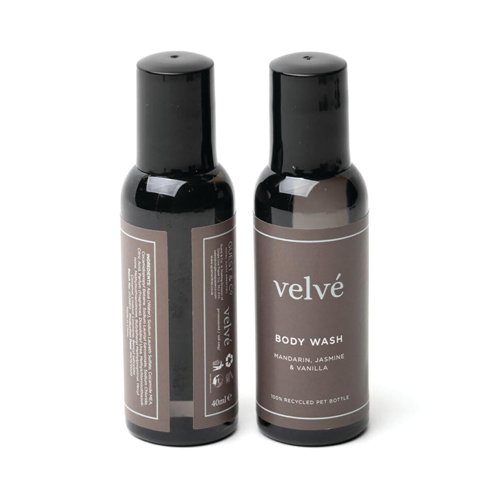 Velve Body Wash Bottle 40ml (Pack of 200) I020 Velve Body Wash Bottle 40ml (Pack of 200) I020