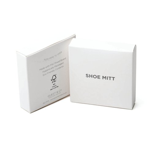 White Boxed Eco White Cotton Shoe Mitt (Pack of 250) I012 White Boxed Eco White Cotton Shoe Mitt (Pack of 250) I012