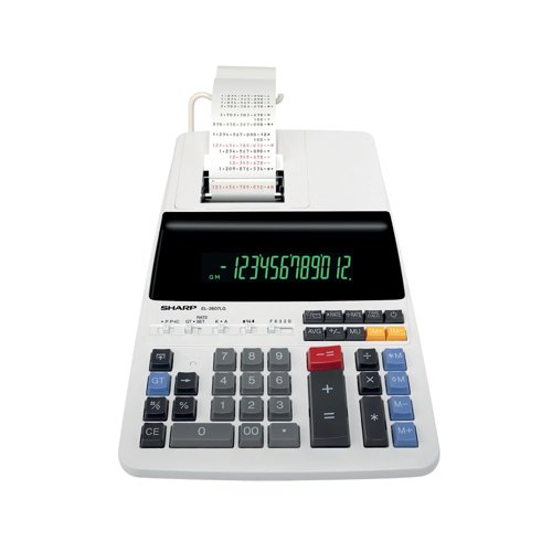 Sharp El-2607V Professional Printing Calculator SH-EL2607LG Sharp El-2607V Professional Printing Calculator SH-EL2607LG