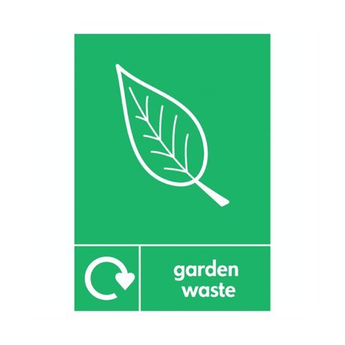 A5 Sign Self Adhesive Garden Waste (Pack of 5) Y7321011 A5 Sign Self Adhesive Garden Waste (Pack of 5) Y7321011