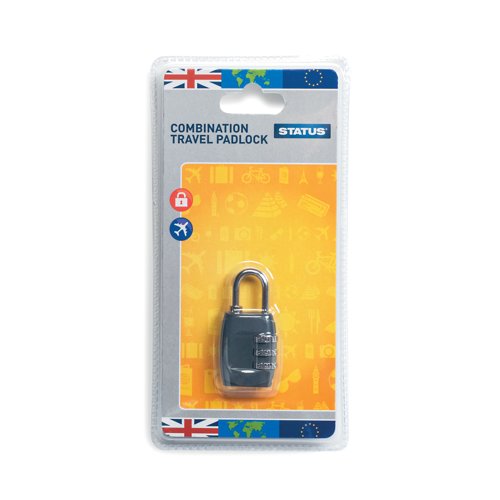 Status Three-Digit Combination Travel Padlock (5 Pack) SCPLOCK1PK5 Status Three-Digit Combination Travel Padlock (5 Pack) SCPLOCK1PK5