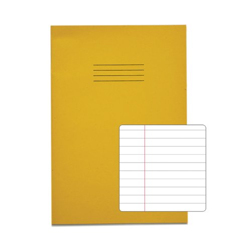Rhino Exercise Book 80 Page A4 8mm Ruled Yellow Contract (Pack of 50) VEXV668-945-0 Rhino Exercise Book 80 Page A4 8mm Ruled Yellow Contract (Pack of 50) VEXV668-945-0