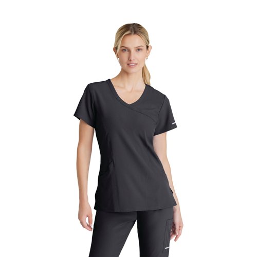 Skechers Female V Neck Scrub Top Pewter 5XL SK102/PEWT/5XL Skechers Female V Neck Scrub Top Pewter 5XL SK102/PEWT/5XL