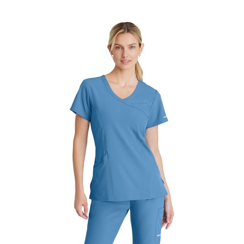 Skechers Female V Neck Scrub Top Ceil Blue 2XL SK102/Ceil Blue/2XL Skechers Female V Neck Scrub Top Ceil Blue 2XL SK102/Ceil Blue/2XL