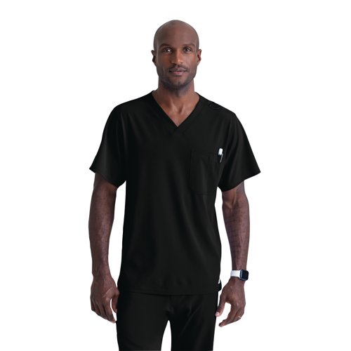 Skechers Unisex V Neck Scrub Top Black XS SK0112/BLAC/XS Skechers Unisex V Neck Scrub Top Black XS SK0112/BLAC/XS