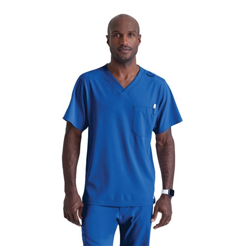 Skechers Unisex V Neck Scrub Top Royal Blue L SK0112/ROYA/L Skechers Unisex V Neck Scrub Top Royal Blue L SK0112/ROYA/L