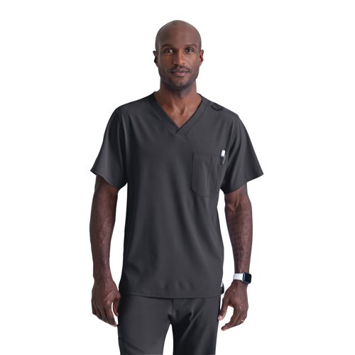 Skechers Unisex V Neck Scrub Top Pewter XS SK0112/PEWT/XS Skechers Unisex V Neck Scrub Top Pewter XS SK0112/PEWT/XS