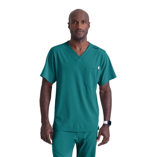 Skechers Unisex V Neck Scrub Top Teal Blue 5XL SK0112/TEAL/5XL Skechers Unisex V Neck Scrub Top Teal Blue 5XL SK0112/TEAL/5XL