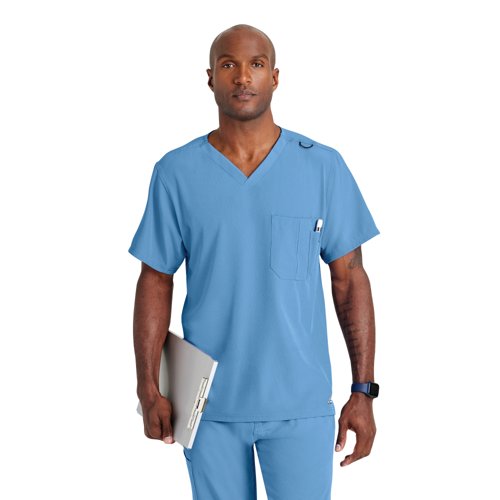 Skechers Unisex V Neck Scrub Top Ceil Blue 3XL SK0112/Ceil Blue/3XL Skechers Unisex V Neck Scrub Top Ceil Blue 3XL SK0112/Ceil Blue/3XL