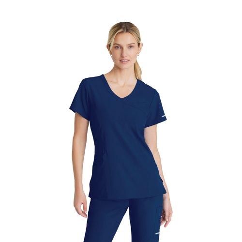 Skechers Female V Neck Scrub Top Navy XL SK102/NAVY/XL Skechers Female V Neck Scrub Top Navy XL SK102/NAVY/XL