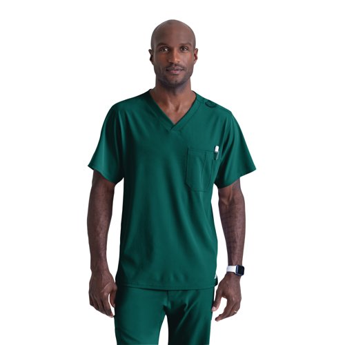 Skechers Unisex V Neck Scrub Top Hunter Green 5XL SK0112/HUNT/5XL Skechers Unisex V Neck Scrub Top Hunter Green 5XL SK0112/HUNT/5XL