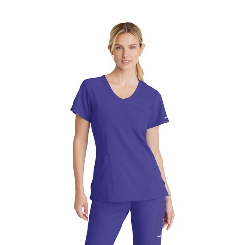 Skechers Female V Neck Scrub Top Grape M SK102/GRAP/M Skechers Female V Neck Scrub Top Grape M SK102/GRAP/M