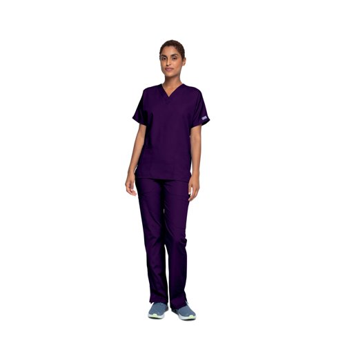 Cherokee Unisex Scrub Top Eggplant 3XL CH4700/EGGP/3XL Cherokee Unisex Scrub Top Eggplant 3XL CH4700/EGGP/3XL