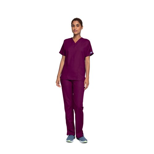 Cherokee Unisex Scrub Top Wine 2XL CH4700/WINE/2XL Cherokee Unisex Scrub Top Wine 2XL CH4700/WINE/2XL