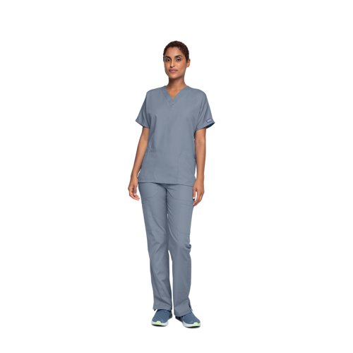 Cherokee Unisex Scrub Top Grey 4XL CH4700/GREY/4XL Cherokee Unisex Scrub Top Grey 4XL CH4700/GREY/4XL