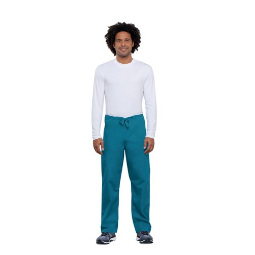 Cherokee Unisex Drawstring Scrub Trousers Caribbean Blue 4XL CH4100/CARI/4XL Cherokee Unisex Drawstring Scrub Trousers Caribbean Blue 4XL CH4100/CARI/4XL