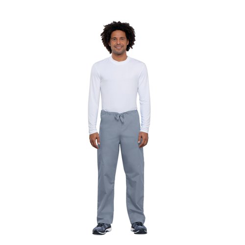 Cherokee Unisex Drawstring Scrub Trousers Pale Grey XL CH4100/GREY/XL Cherokee Unisex Drawstring Scrub Trousers Pale Grey XL CH4100/GREY/XL