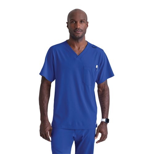 Skechers Unisex V Neck Scrub Top Galaxy Blue L SK0112/GABL/L Skechers Unisex V Neck Scrub Top Galaxy Blue L SK0112/GABL/L