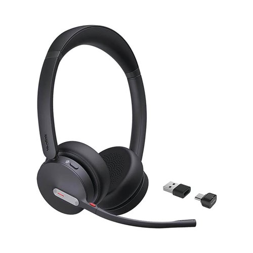 Yealink BH70 Wireless Stereo Binaural Headset USB-C/A MS Teams Black 89077 Yealink BH70 Wireless Stereo Binaural Headset USB-C/A MS Teams Black 89077