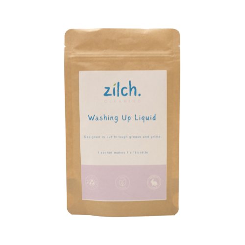 Zilch Washing Up Liquid Refill Pouch (Pack of 10) ZLC13267 Zilch Washing Up Liquid Refill Pouch (Pack of 10) ZLC13267