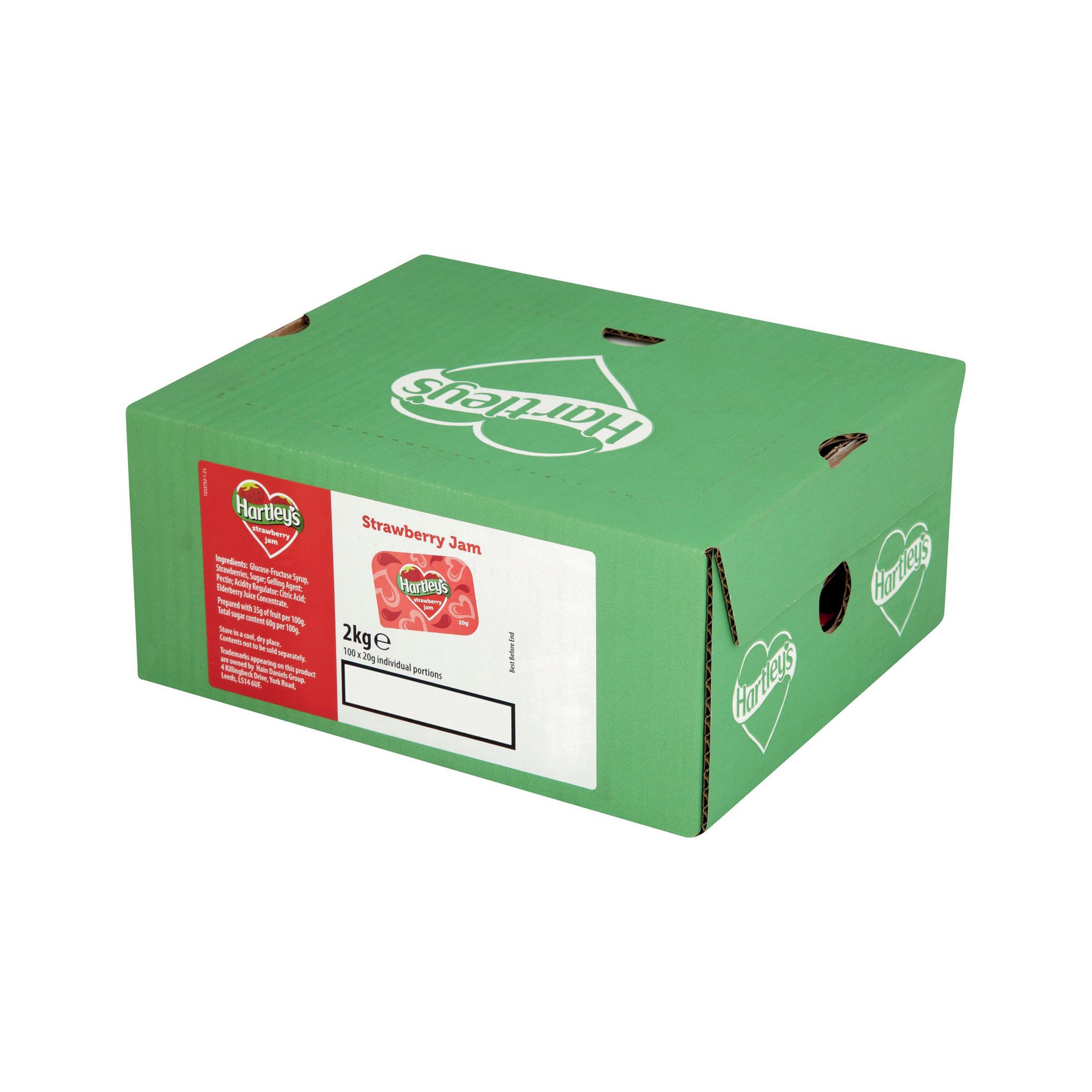 HARTLEYS STRAWBERRY JAM 20G PK100