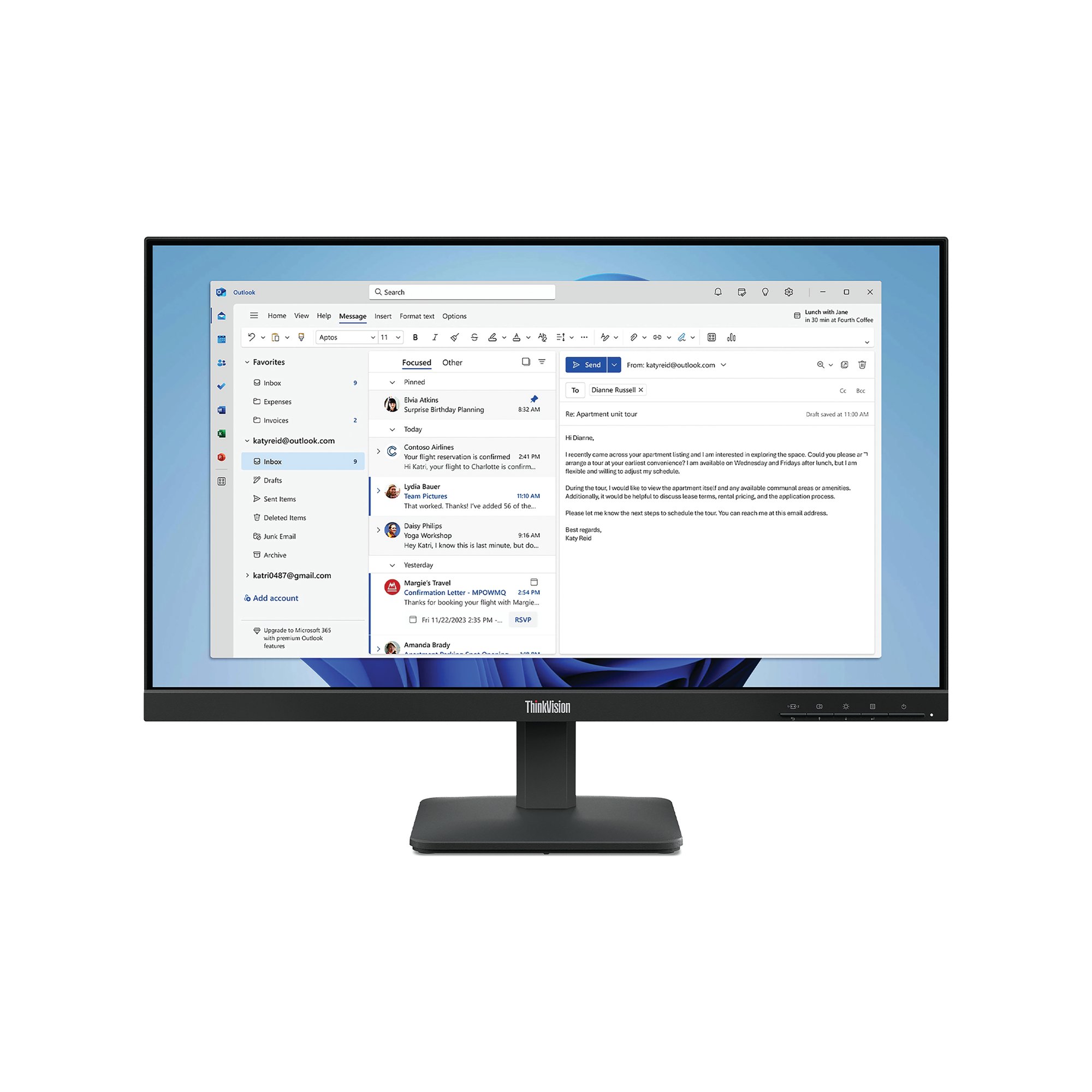 THINKVISION S22-4E MONITOR 23.8 INCH
