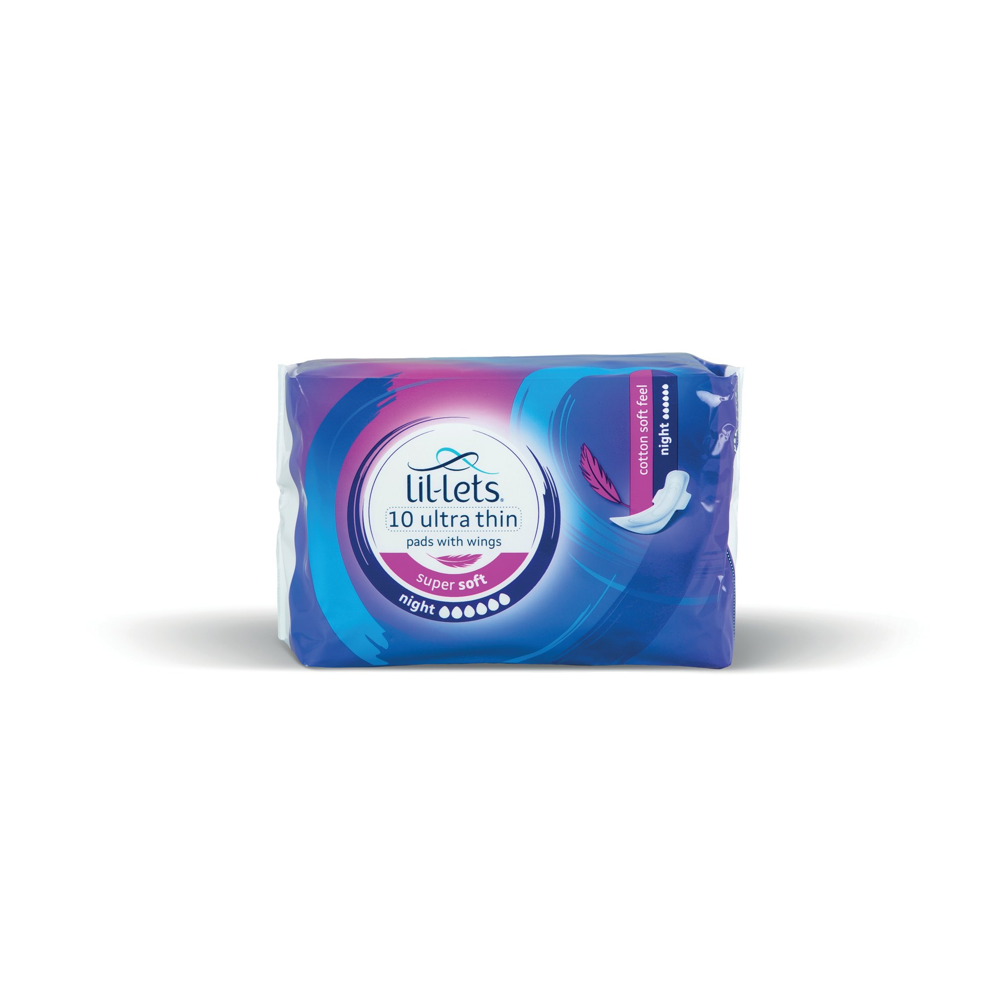 LIL-LETS SUPSFT SAN PAD NIGT X10 P24